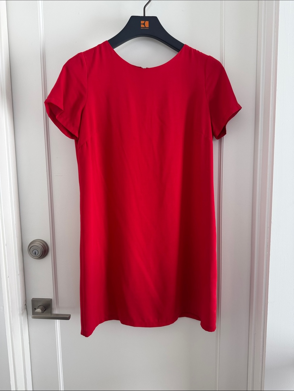 Lulu's Red Short Sleeve Shift Dress